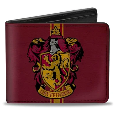 Image of Buckle Down Wallet Harry Potter Wizengamot Logo Browns, Multicolor, 4.0&quot; x 3.5&quot;, Pu Bifold Browns
