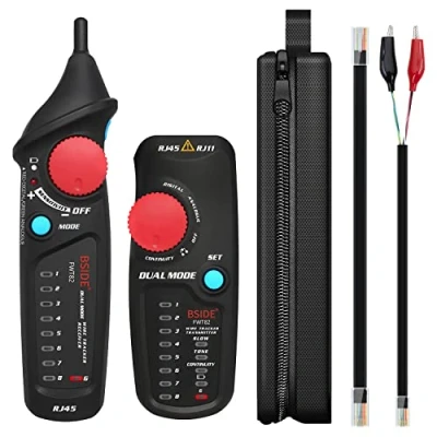 Image of BSIDE FWT82 Dual Mode Network Cable Tracker RJ45 RJ11 Wire Tester Line Finder Toner for Tracking, Collation, Continuity Checking
