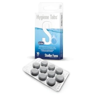 Image of Stadler Form hygiene Tabs, product for humidifiers and air washers, simple use, biodegradable, 10 tabs optimal water hygiene, white