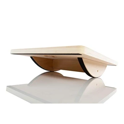 Image of RPM Power Balance Board Wooden for Training, Injury Prevention &amp; Rehabilitation (Classic Board)