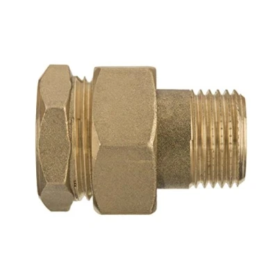 Image of 1/2&quot; inch Threaded Pipe Joint Union Fittings Female x Male Brass
