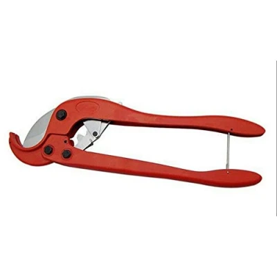 Image of Plastic Pipe Cutter 63mm PVC Cutters Heavy Duty Shear Plumbing Tools for Cutting O.D. PEX, PVC, and PPR Hoses (Red, SA 0063)