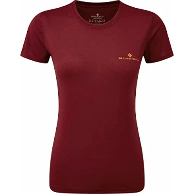 Image of RONHILL, Wmn&#039;s Core S/S Tee, Cabernet/Dune, 8
