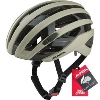 Image of ALPINA Unisex Adults, RAVEL cycling helmet, mojave sand matt, 55 59 cm