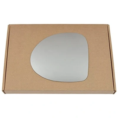 Image of Less4spares Wing Mirror Glass Left Compatible with Renault Twingo 2007 2010 STICK ON Passenger Near Side Convex