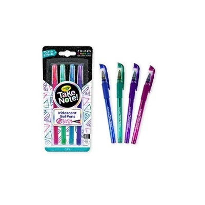 Image of CRAYOLA Take Note! 58 6638 4 Gel Markers Bright Colours Medium Tip 1.0mm