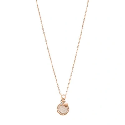 Image of Fossil Classics Necklace Rose goldcoloured, Women&#039;s, Size: One Size, gold coloured