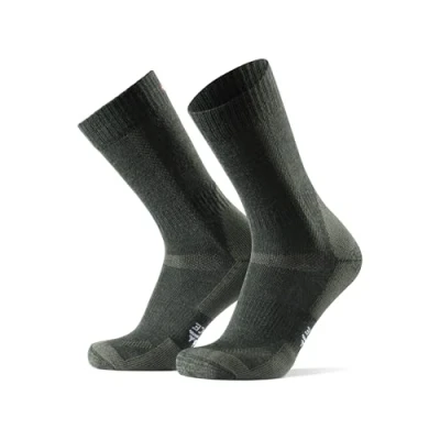 Image of DANISH ENDURANCE Hiking Thermal Socks, Merino Wool Walking Premium Comfort Work Cushioned Blister Warm Winter for Men &amp; Women, Unisex, Forest Green, 3 5