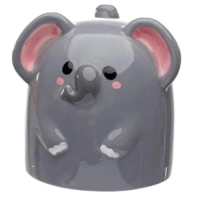 Image of Caribou Living Cute Elephant Upside Down Ceramic Novelty Mug 500ml Cup for Hot Drinks Tea Coffee Chocolate