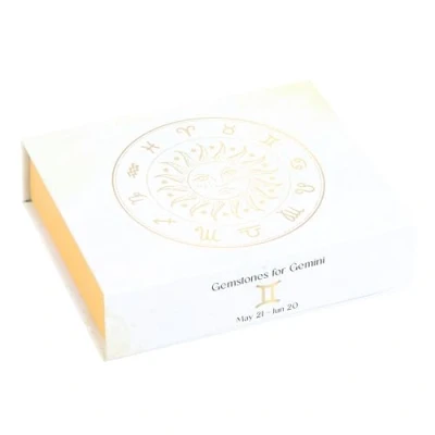 Image of Celestial Gemini Crystal Tumblestones Zodiac Crystals Gift Set for Something Different Wholesale