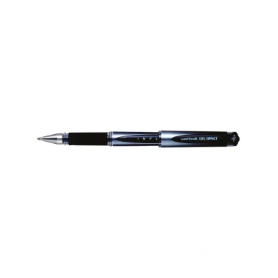 Image of Uni ball UM153S Impact Gel Rollerball 1.0mm Tip 0.8mm Line Black Ref 9006050 [Pack 12]