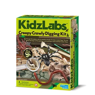 Image of 4M 403397 KidzLabs Creepy Crawlies Digging Kit, Mixed Colours