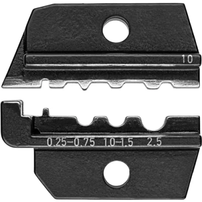 Image of Knipex crimping Pliers for micro plugs parallel connectors in the Mini Fit® series from Molex LLC burnished, with multi component grips 190 mm 97 54 26