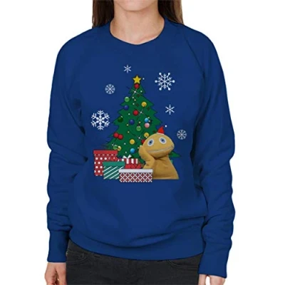 Image of Cloud City 7 Zippy Around The Christmas Tree Rainbow Women&#039;s Sweatshirt