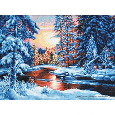 Image of Lucas S Winter Landscape II Counted Cross Stitch Kit