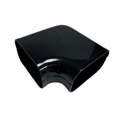 Image of Pump House Trunking Flat Bend 90 Degree Black 140mm TR FB 140 B