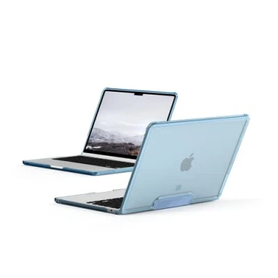 Image of [U] by UAG Designed for MacBook Air 13&quot; Case 2022 2024 M3 (A3113), M2 (A2681) Lucent Cerulean, Translucent Durable Lightweight Impact Resistant Laptop Protective Cover URBAN ARMOR GEAR
