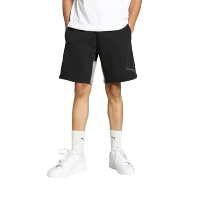 Image of Puma Men&#039;s Teamcup Casuals Knitted Shorts, Black, S