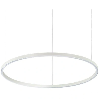 Image of ORACLE Slim 70cm DALI Dimmable 3000K Round Integrated LED Pendant Ceiling Light White