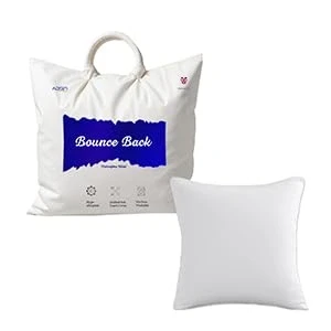 Image of Set of 1 45cm x Luxury Hollowfibre New White Hollowfiber Cushion Pad Inner Stuffer Pillow Polyester Insert Square Hypoallergenic (Pack 18&quot; 18&quot;)