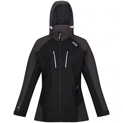 Image of Regatta Women&#039;s Ws Calderdale Iv Jacket, Black/Ash, 12 UK
