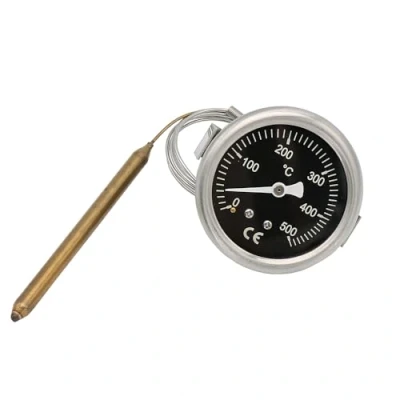 Image of Pizza Oven Electric Bread Kiln Thermometer Pointer Temperature Display 500 Degrees 304 Stainless Steel Gauge