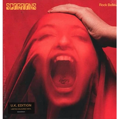 Image of Scorpions Rock Believer UK Exclusive Edition Red vinyl 2022 2 LP set 0602445055272