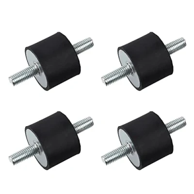 Image of Hilitand Shock Absorber, 4Pcs M10 40*30MM Anti Vibration Rubber Mount for Air Compressor Pump Metal Bonded Part