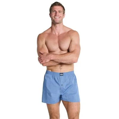 Image of Jockey® Everyday Striped Boxer Woven 2 Pack, Star Blue, M