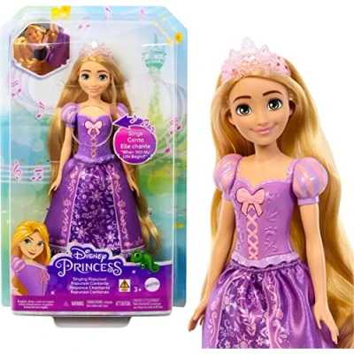 Image of Disney Princess HPD41 Singing Doll Rapunzel Toys, Pink
