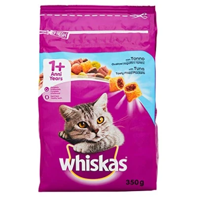 Image of WHISKAS 350 Gr. Secco Tonno Fagottini Riparazione IENI Cat food