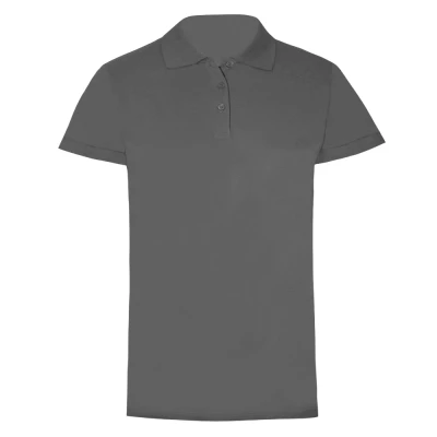 Image of SOLS Womens/Ladies Prescott Short Sleeve Jersey Polo Shirt (Dark Grey) Cotton Size 2XL