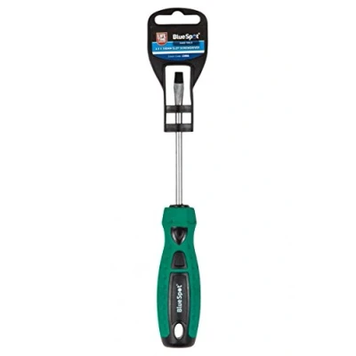 Image of Blue Spot Tools 13006 Slot Screwdriver, Green, 6.5 x 100 mm