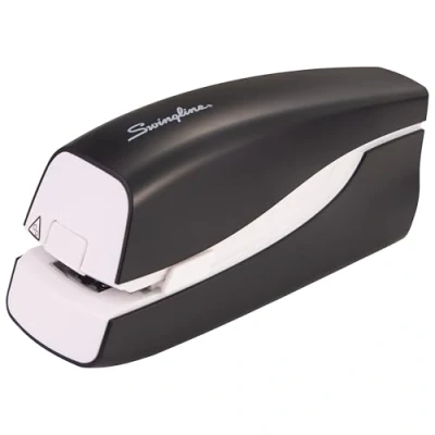 Image of Swingline Electric Stapler, 20 Sheet Capacity, Portable, Full Strip, Plug in or Battery, Black (48200)