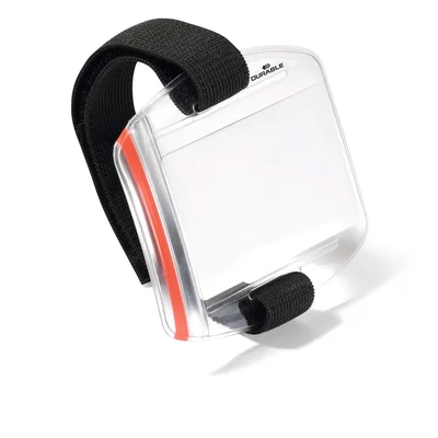 Image of Durable Outdoor ID Badge Arm Band Pack of 10 Adjustable with Diameter 7 18cm Ideal for Security Staff, Airport Workers, etc.