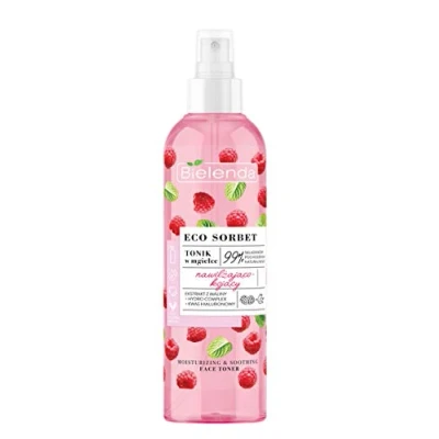Image of BIELENDA ECO SORBET RASPBERRY, moisturizing and soothing tonic in a mist, 200ml