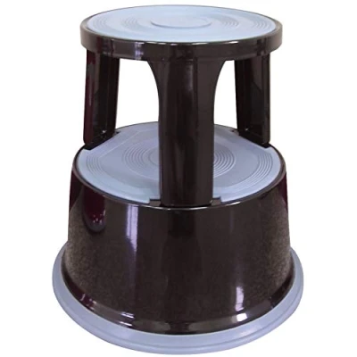 Image of Q Connect Black Metal Step Stool KF04845