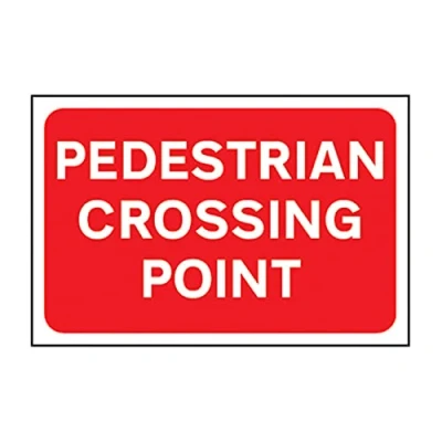 Image of Pedestrian Crossing Sign, 600mm x 400mm, 3mm Foamed PVC Board
