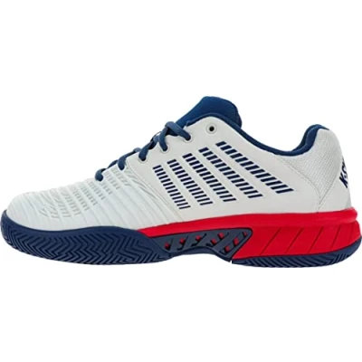 Image of K Swiss Performance Men&#039;s Express Light 3 Tennis Shoes, Peacoat/Gray Violet/Lime Green, 6.5 UK