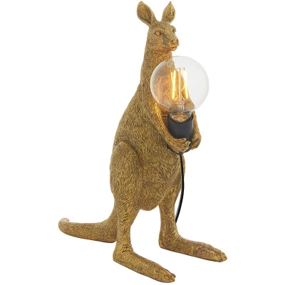 Image of Andria Table Lamp Vintage Gold Paint &amp; Matt Black
