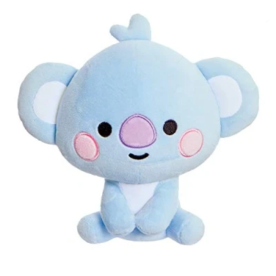 Image of AURORA,61371 BT21 Official Merchandise, Baby KOYA Sitting Doll 8In, Soft Toy, Blue
