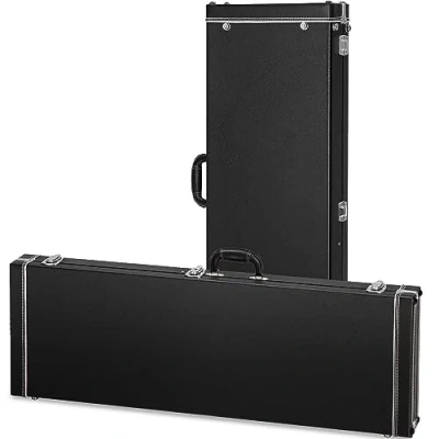 Image of CAHAYA Electric Guitar Hard Shell Case Portable Square Hardshell for Standard Guitars Stratocaster Telecaster Black, CY0342