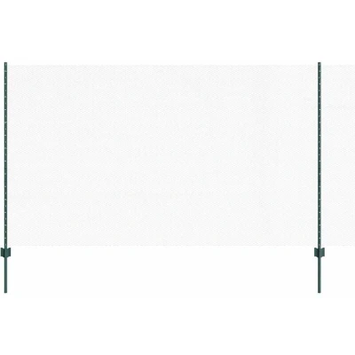 Image of vidaXL Fence Posts 5 pcs U Channel Green 140 cm Steel