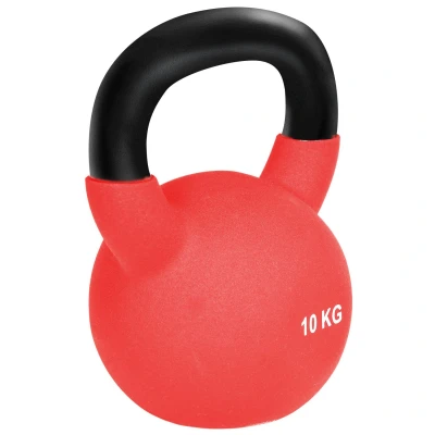 Image of HOMCOM Soft Kettlebell, 10kg Kettle Bell with Non Slip Handle for Home Gym Weight Lifting and Strength Training, Red