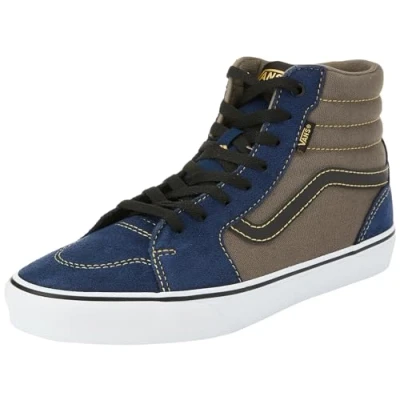 Image of Vans Men&#039;s Filmore Hi Sneakers, Outdoor Dress Blues/White, 8 UK