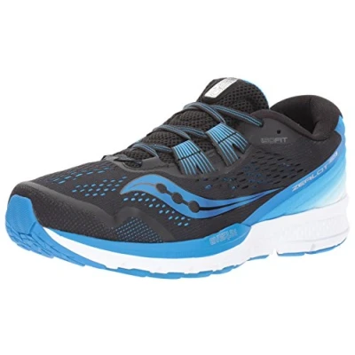 Image of Saucony Men&#039;s Zealot Iso 3 Running Shoe, Black/Blue, 8 Medium US