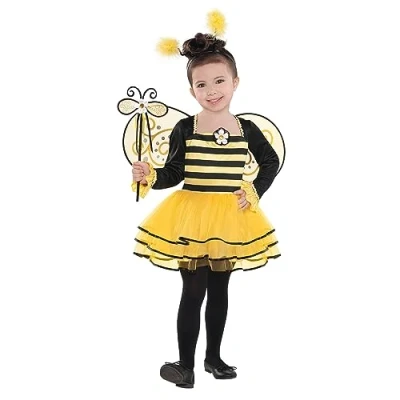 Image of amscan 9916678 Children&#039;s Ballerina Costume Bee Animal Dress Carnival Theme Party Fancy Age 6 8 Years