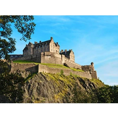 Image of SHILIHOME Edinburgh Castle DIY 5D Diamond Painting by Number unique Kits Home Wall Decor Crystal Rhinestone Cross Stitch