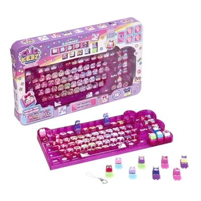 Image of Clickeez Goliath Keyboard Mega Pack The Ultimate Starter Set Includes Storage &amp; 15 with Exclusive Characters Clickable Collectables Ages 6+