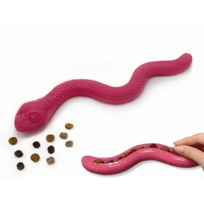 Image of BUSY DOGGY Snake Treat Dispenser Toy, Interactive Dog Toy